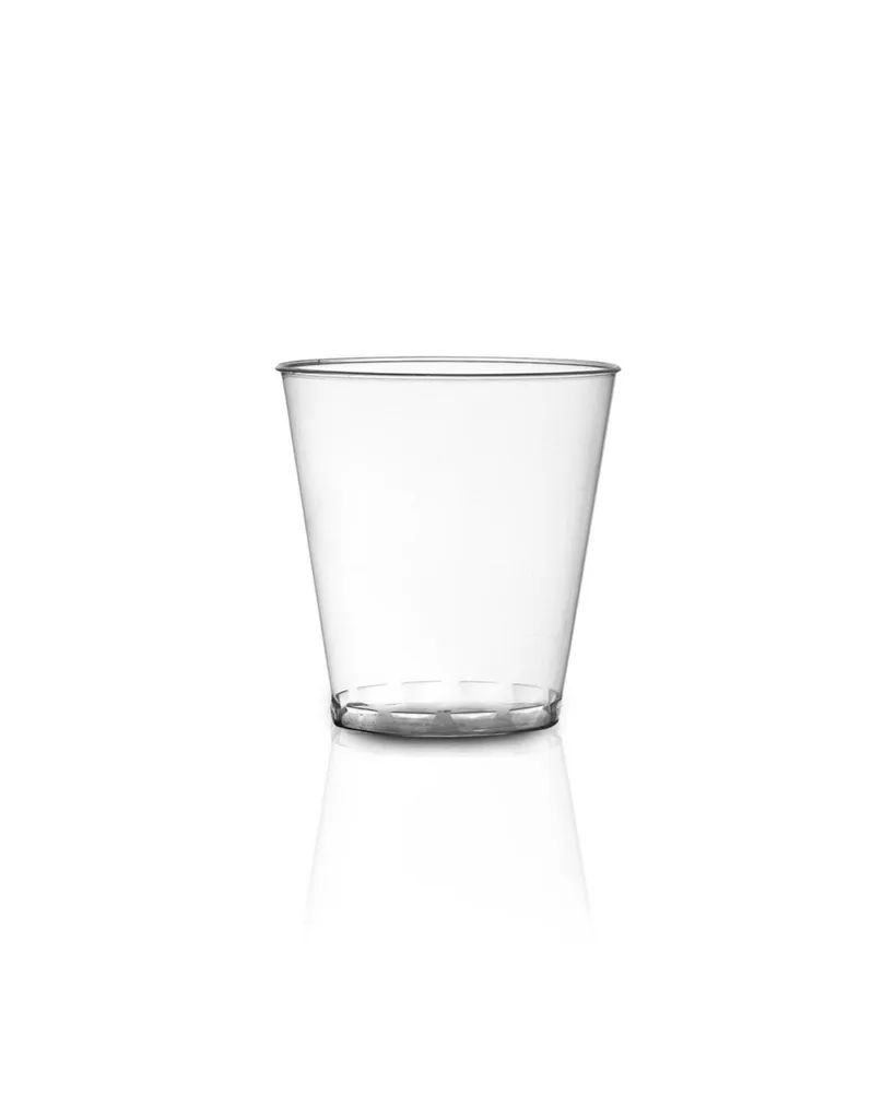 Smarty Had A Party 2 oz. Clear Round Plastic Disposable Mini Wine Glasses (480 Glasses)