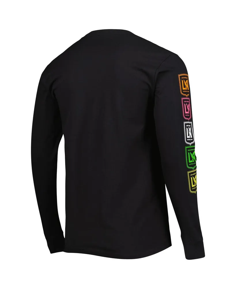 Men's Mitchell & Ness Black Lafc Papel Picado Long Sleeve T-shirt