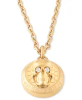 Philipp Plein Gold-Tone Ip Stainless Steel 3D $kull Cable Chain 29-1/2" Pendant Necklace