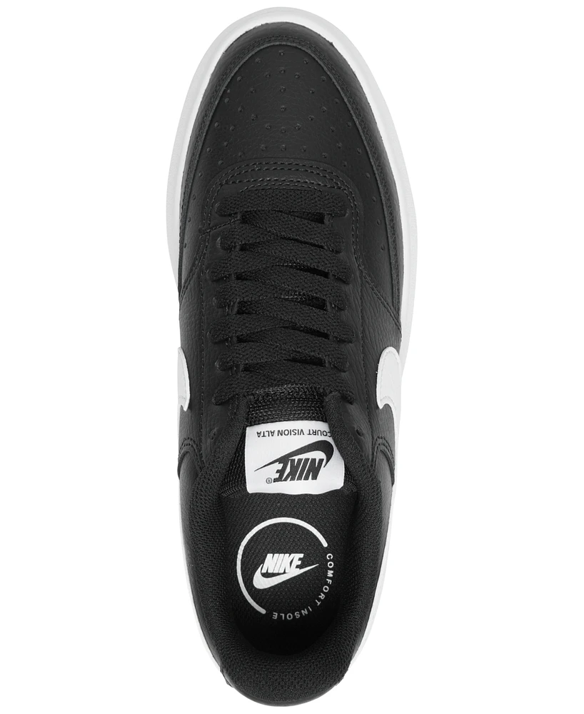 Nike Women's Court Vision Alta Leather Platform Casual Sneakers from Finish Line