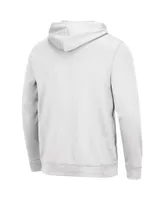 Men's Colosseum White Michigan Wolverines Lantern Pullover Hoodie