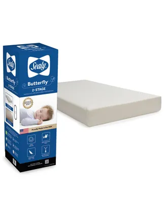 Sealy Butterfly 2-Stage Breathable Knit Crib Mattress