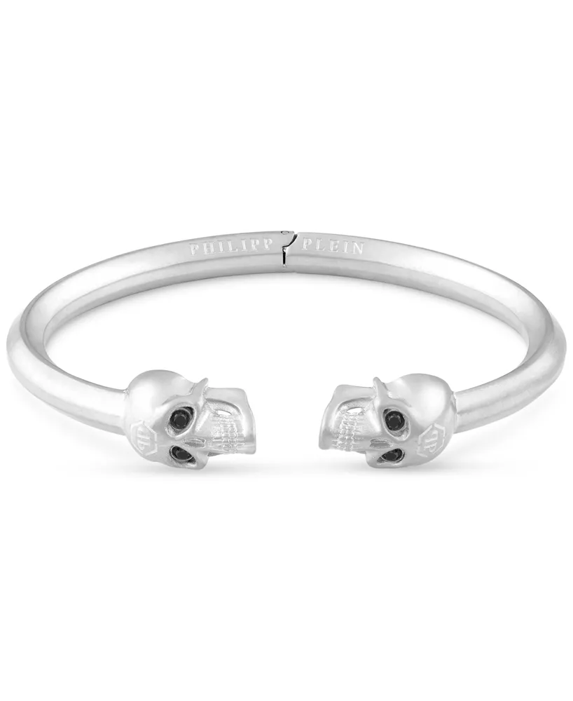 Philipp Plein Stainless Steel 3D $kull Cuff Bracelet