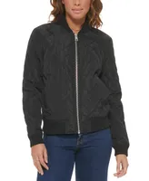 Levi's Women's Diamond Quilted Casual Bomber Jacket