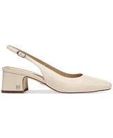 Sam Edelman Terra Snip-Toe Slingback Block-Heel Pumps