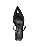 Marc Fisher Women's Lakey Pointy Toe Block Heel Dress Pumps