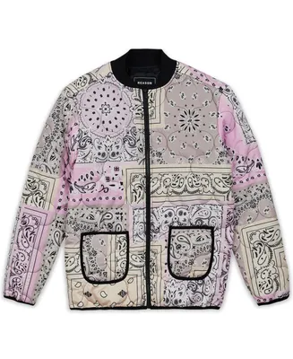 Reason Men's Paisley Quilted Jacket