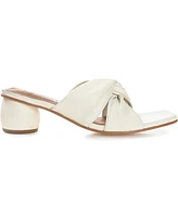 Journee Signature Women's Charlize Twisted Slip On Dress Sandals