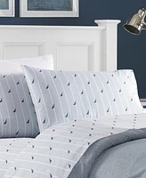 Nautica Audley Cotton Percale -Piece Sheet Set