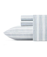 Nautica Beaux Stripe Cotton Percale 4-Piece Sheet Set