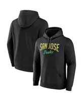 Men's Fanatics Black San Jose Sharks Special Edition 2.0 Wordmark Pullover Hoodie