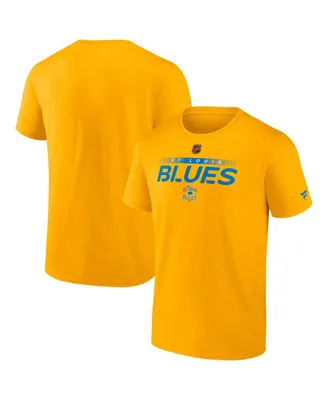 Men's Fanatics Yellow St. Louis Blues Special Edition 2.0 Authentic Pro T-shirt