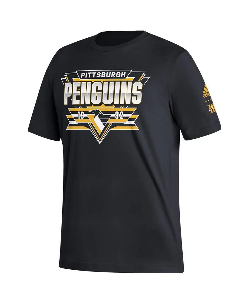 Men's adidas Black Pittsburgh Penguins Reverse Retro 2.0 Fresh Playmaker T-shirt