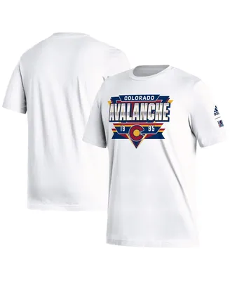 Men's adidas White Colorado Avalanche Reverse Retro 2.0 Fresh Playmaker T-shirt
