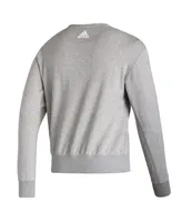 Men's adidas Gray Vegas Golden Knights Reverse Retro 2.0 Vintage-Like Pullover Sweatshirt