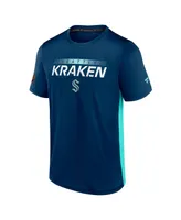 Men's Fanatics Navy and Blue Seattle Kraken Special Edition 2.0 Authentic Pro Tech T-shirt