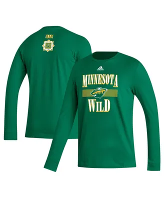 Men's adidas Kelly Green Minnesota Wild Reverse Retro 2.0 Fresh Playmaker Long Sleeve T-shirt