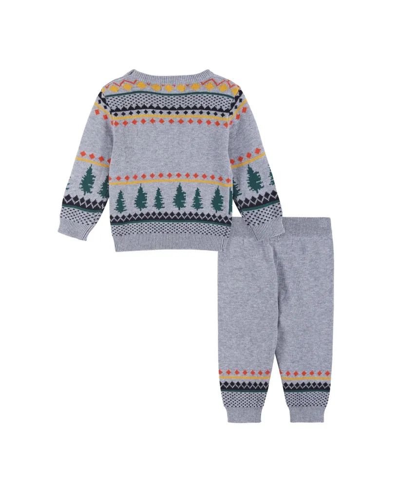 Infant Boys Moose Sweater Set