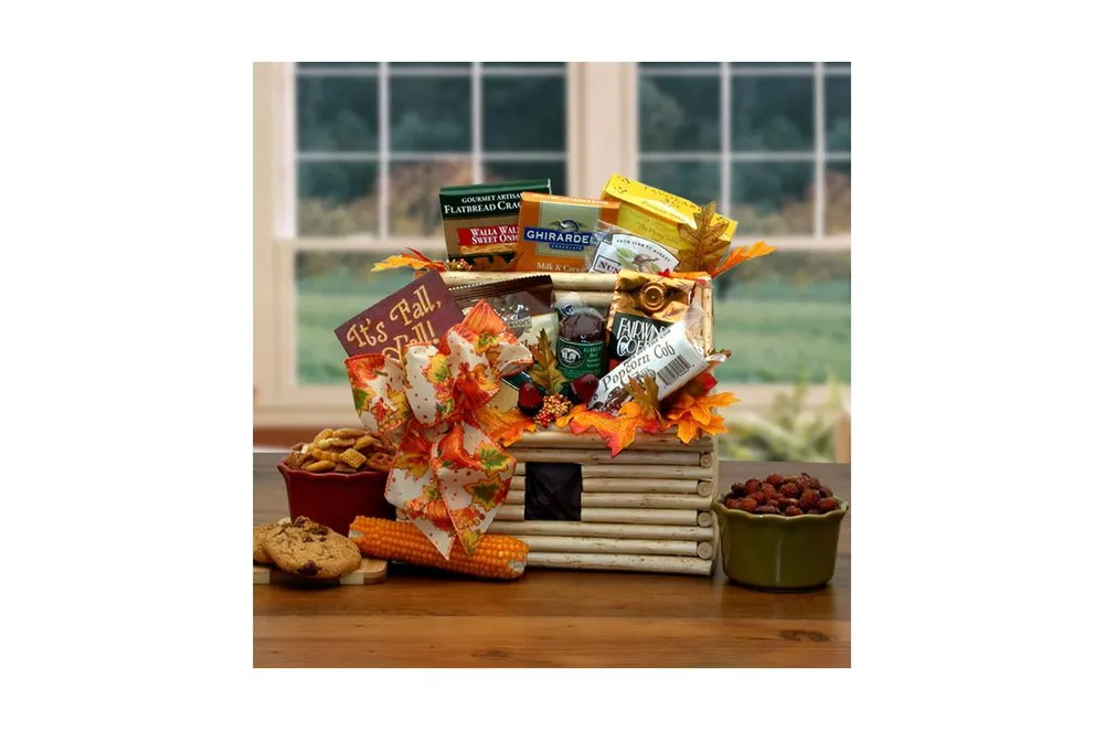 Gbds It's Fall Y'All Fall Log Cabin Gift- Thanksgiving gift basket - Fall gift basket
