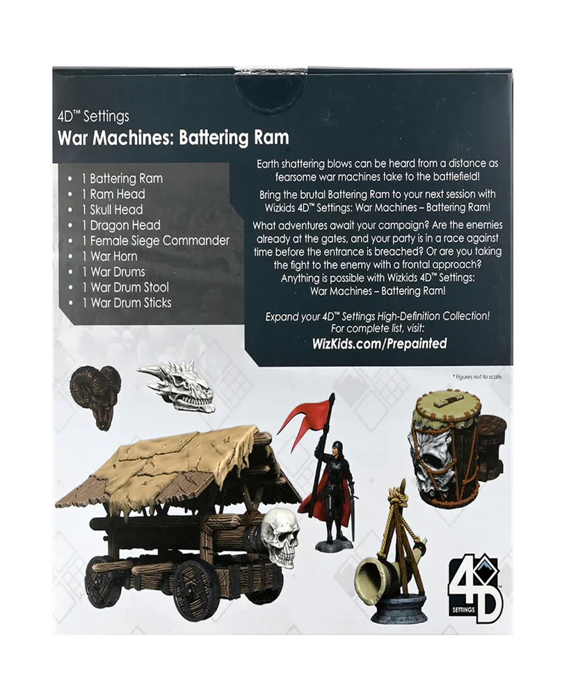 WizKids Games 4D War Machines Battering Ram Miniatures Role Playing Game 9 Piece Set