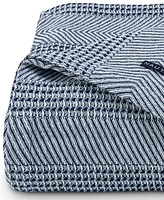 Nautica Chevron Stripe Yarn Dye Cotton Blanket