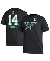 Men's adidas Jamie Benn Black Dallas Stars Reverse Retro 2.0 Name and Number T-shirt