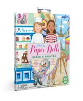Eeboo Baker and Painter Paper Dolls 3 Piece Set