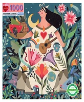 Eeboo Piece and Love Mother Earth 1000 Piece Square Adult Jigsaw Puzzle Set