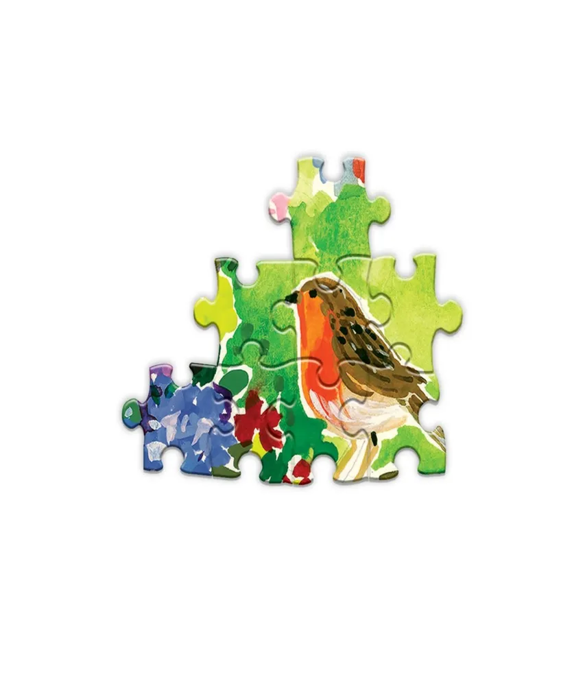 Eeboo Piece and Love Seagull Garden 1000 Piece Rectangular Adult Jigsaw Puzzle Set