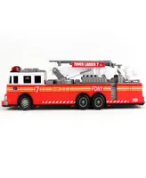 Fdny Radio Control Ladder Fire Truck Lights Sound Daron Worldwide, 11"