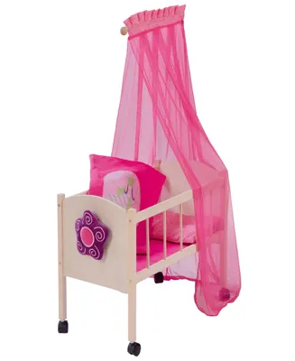 Roba-Kids Doll Canopy Bed Happy Fee with Blanket and Pillow Children's Pretend Play