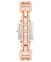 Anne Klein Women's Rose Gold-Tone Alloy Open Link Bracelet Watch, 33mm - Rose Gold