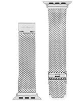 Vince Camuto Men's Silver-Tone Stainless Steel Mesh Bracelet Compatible with 42/44/45/Ultra/Ultra 2 Apple Watch