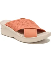 BZees Premium Sundance Washable Slide Wedge Sandals