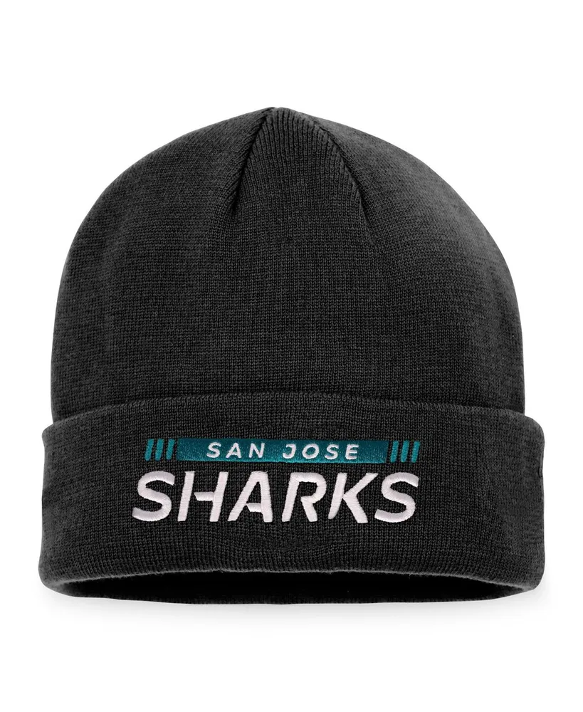 Men's Fanatics Branded Black San Jose Sharks Authentic Pro Rink Trucker Adjustable Hat