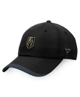 Men's Fanatics Black Vegas Golden Knights Authentic Pro Rink Pinnacle Adjustable Hat