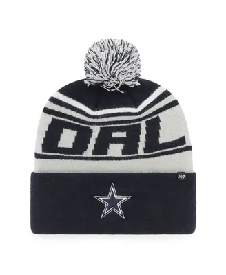 Men's '47 Brand Navy Dallas Cowboys Stylus Cuffed Knit Hat with Pom