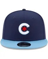 Men's New Era Navy and Light Blue Chicago Cubs City Connect 9FIFTY Snapback Adjustable Hat