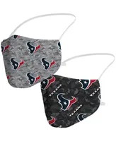 Men's and Women's Fanatics Houston Texans Camo Face Covering 2-Pack