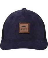 Men's Rvca Navy Va All The Way Trucker Snapback Hat