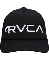 Men's Rvca Black Mister Cartoon Trucker Snapback Hat