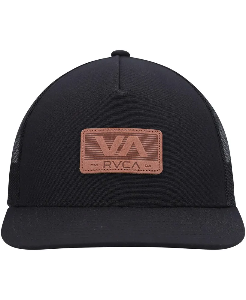 Men's Rvca Black Shutter Trucker Snapback Hat