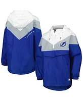 Women's Tommy Hilfiger Blue, Silver Tampa Bay Lightning Staci Half-Zip Windbreaker Jacket