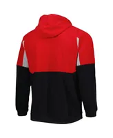 Men's Columbia Black Ohio State Buckeyes Lodge Quarter-Zip Pullover Hoodie