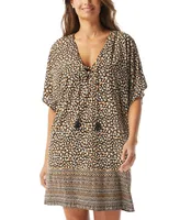 Coco Reef Women's Raya Lace-Up V-Neck Dress Cover-Up