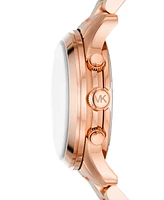 Michael Kors Women's Runway Chronograph Rose Gold-Tone Stainless Steel Bracelet Watch, 38mm