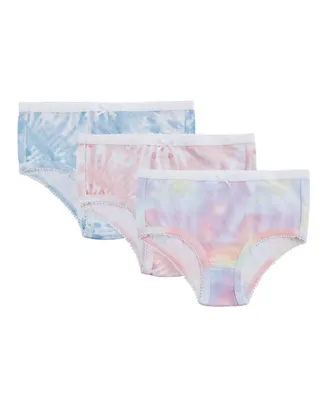 3 Pack Girl's Printed Cotton Briefs Toddler|Child