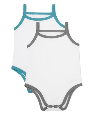 2 Pack Unisex Basic Snap-Bottom Bodysuits Infant