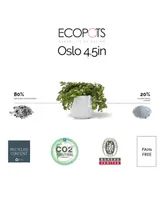 Ecopots Oslo Durable Indoor and Outdoor Planter, 4.5in