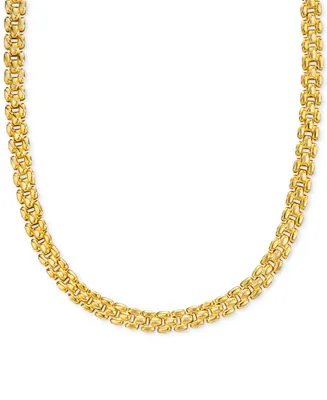 Panther Link 18" Chain Necklace in 14k Gold